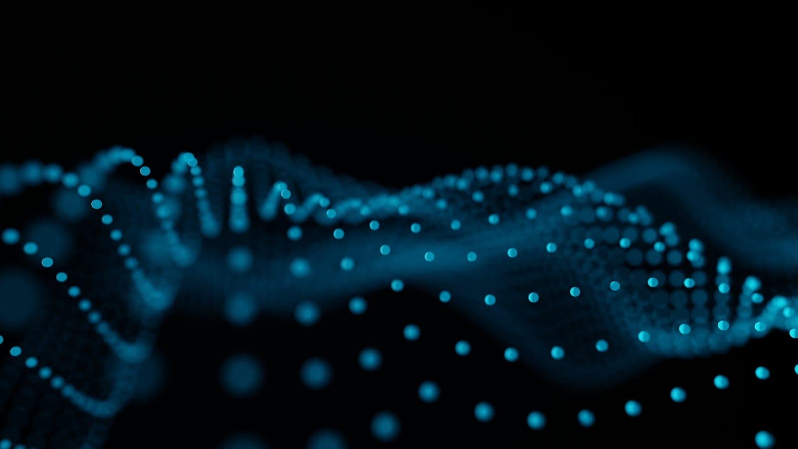 Abstract blue wave pattern representing analytical data.